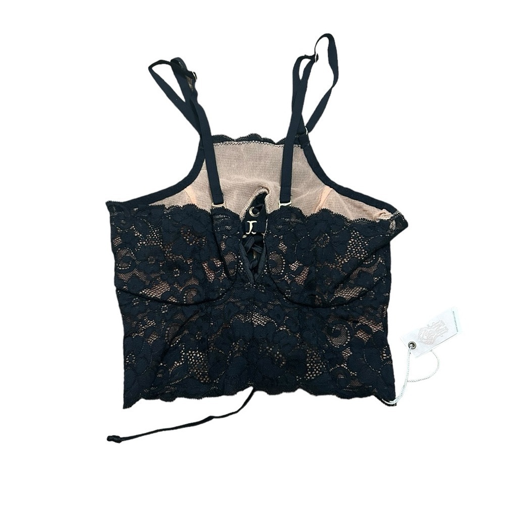 Free People Revolve We are HAH Top 2 Bottom Cami in Black Noir Size XS NWT - Picture 5 of 15